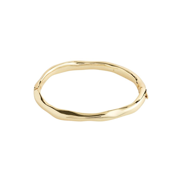 Light Recycled Bangle - Gold Plated