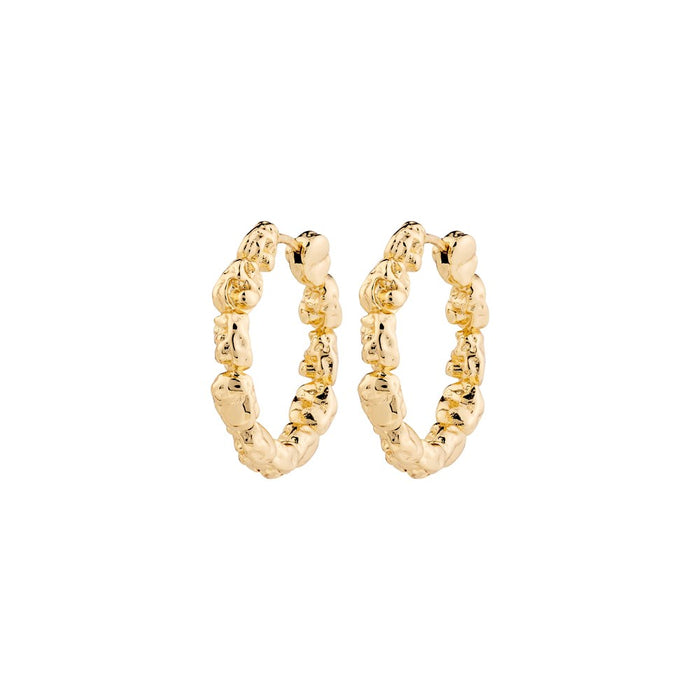 Tide Recycled Hoop Earrings - Gold Plated