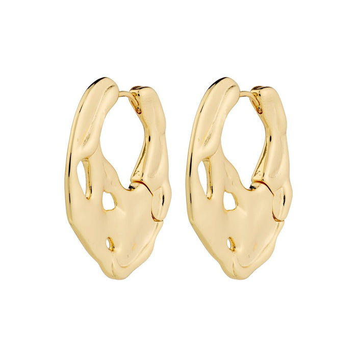 Dawn Recycled Hoop Earrings - Gold Plated