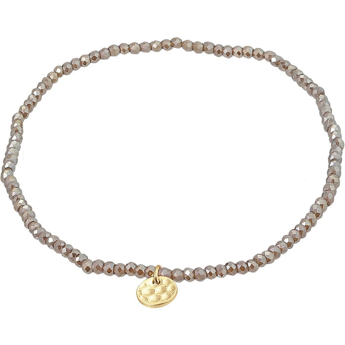 Indie Bracelet - Gold Plated - Grey