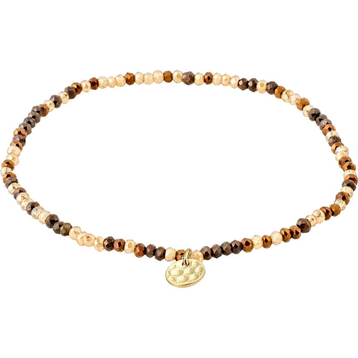 Indie Bracelet - Gold Plated - Brown