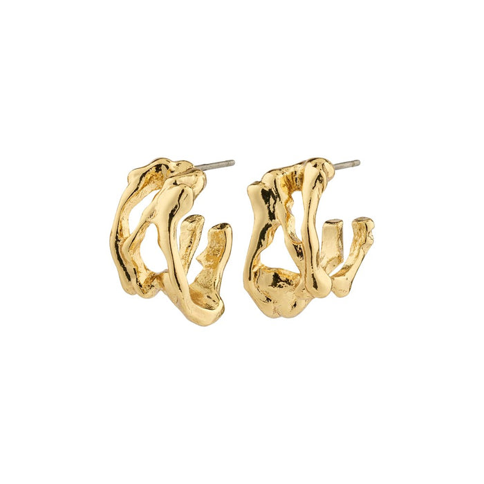 Fotini Recycled Hoop Earrings - Gold Plated