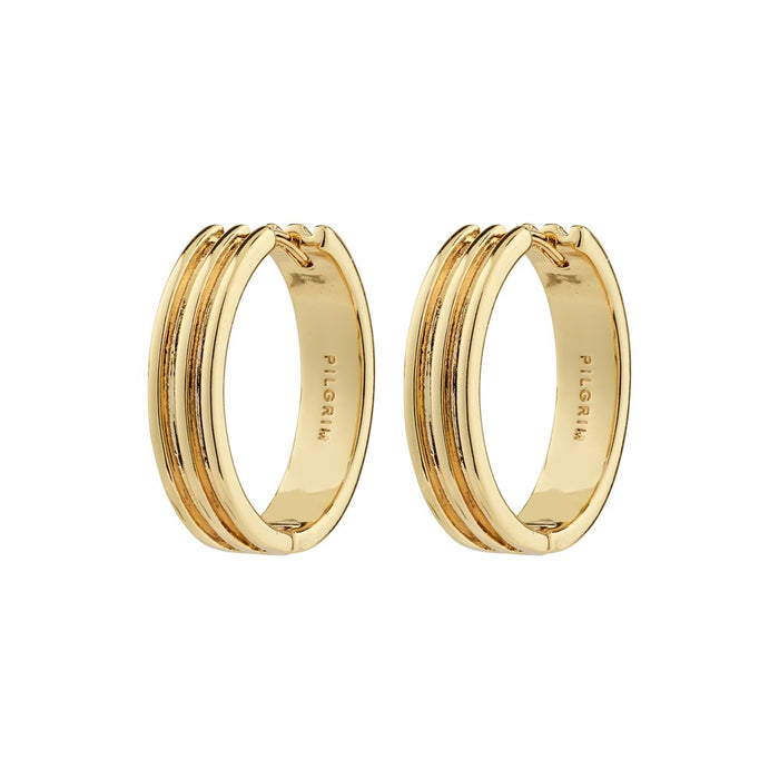 Bennett Recycled Hoop Earrings - Gold Plated