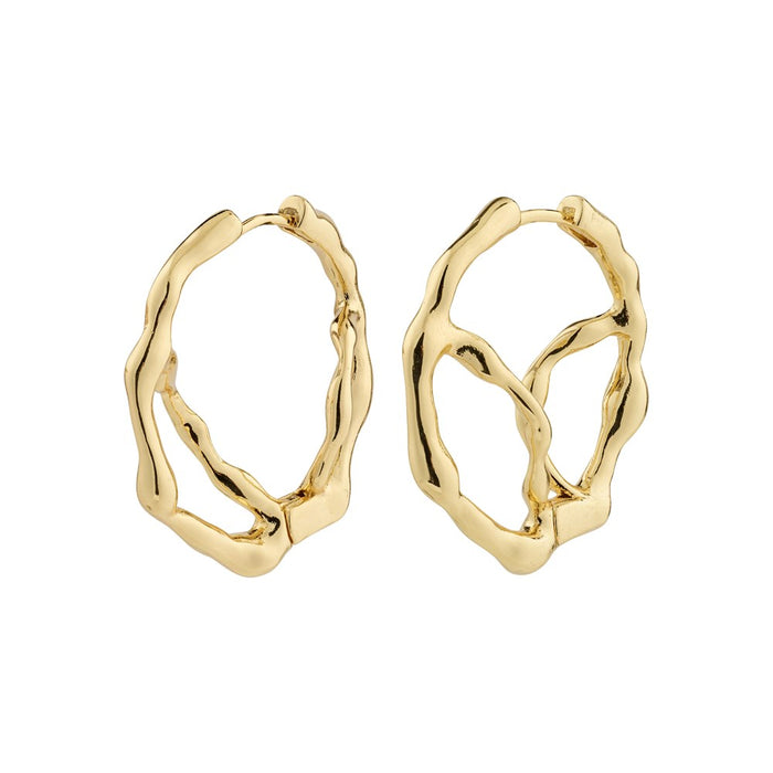 Dido Recycled Hoop Earrings - Gold Plated