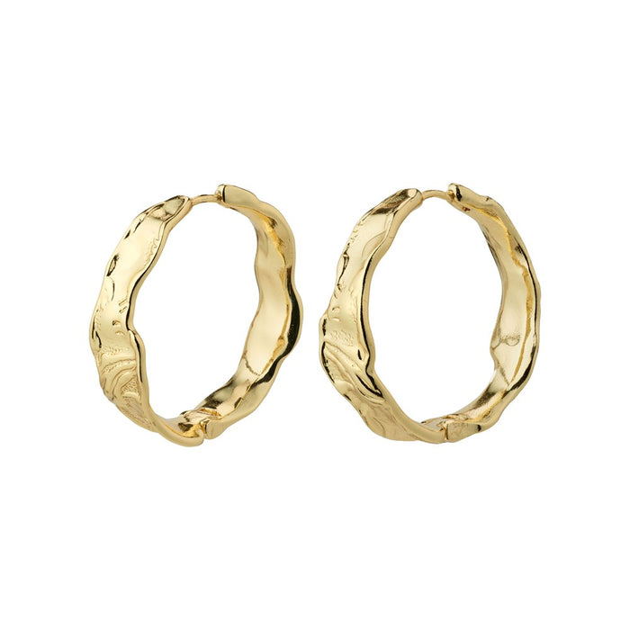 Julita Recycled Hoop Earrings - Gold Plated