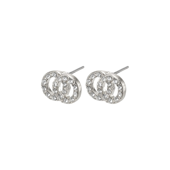 Victoria Pi Earrings - 8 - Silver Plated