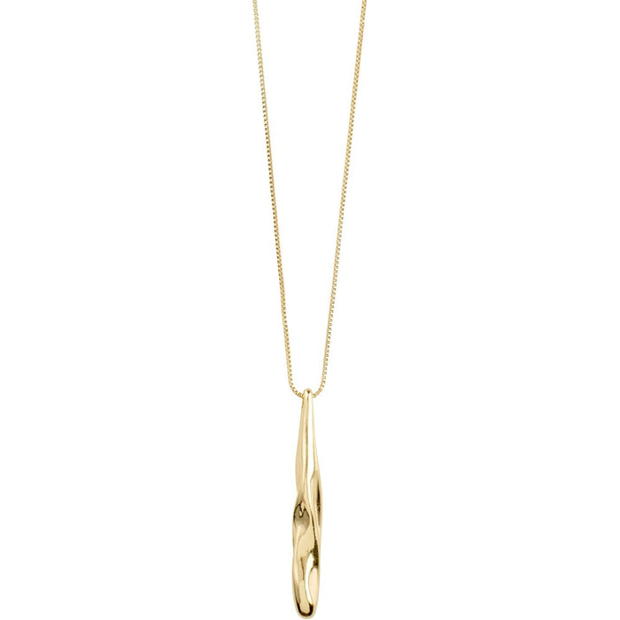 Alberte Teardrop Pendant Necklace - Gold Plated