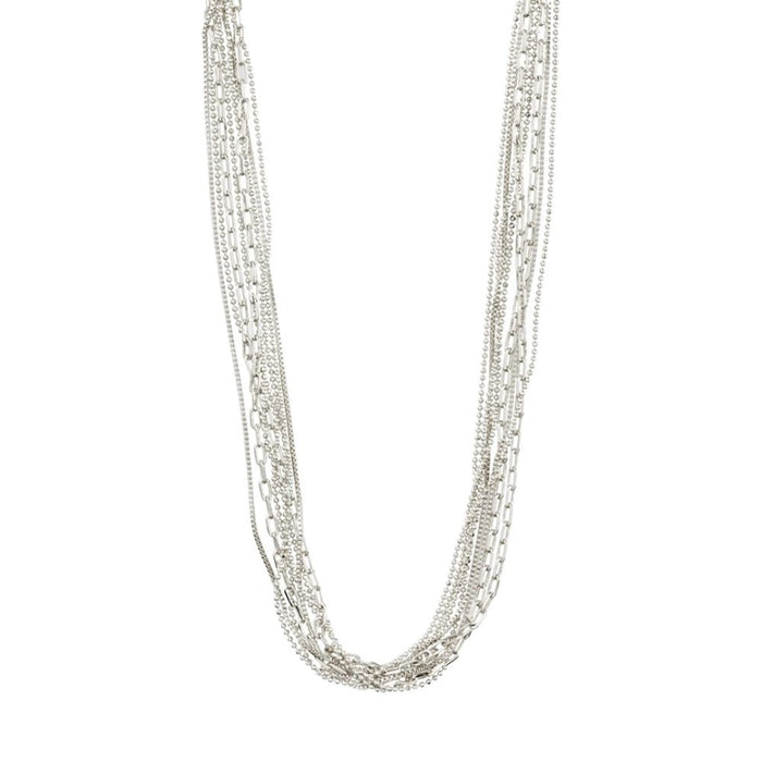 Lilly Chain Necklace - Silver Plated