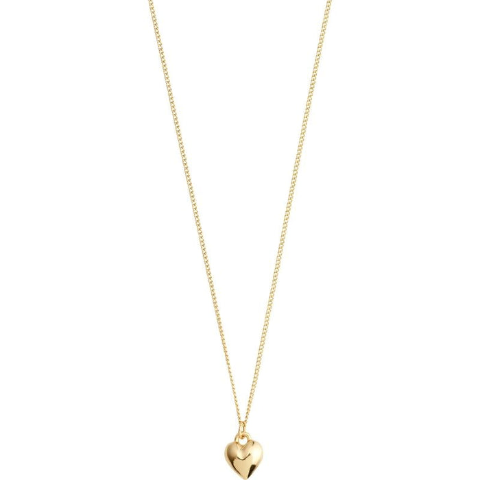 Afroditte Recycled Heart Necklace - Gold Plated