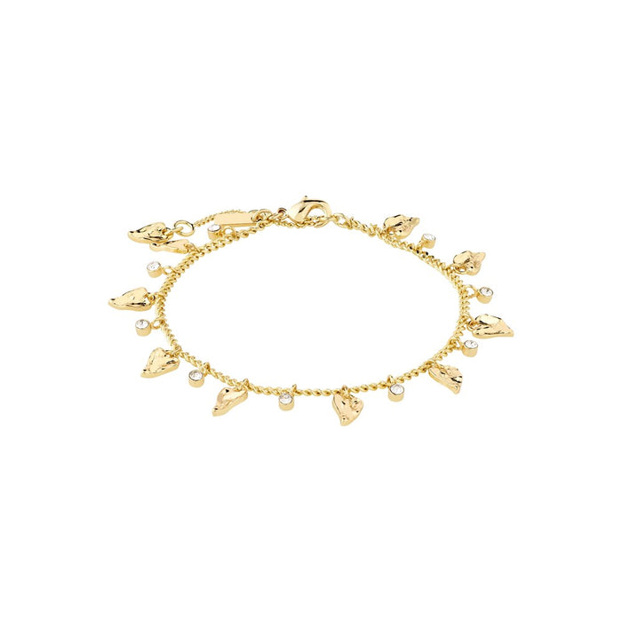 Jules Recycled Bracelet - Gold Plated - Crystal