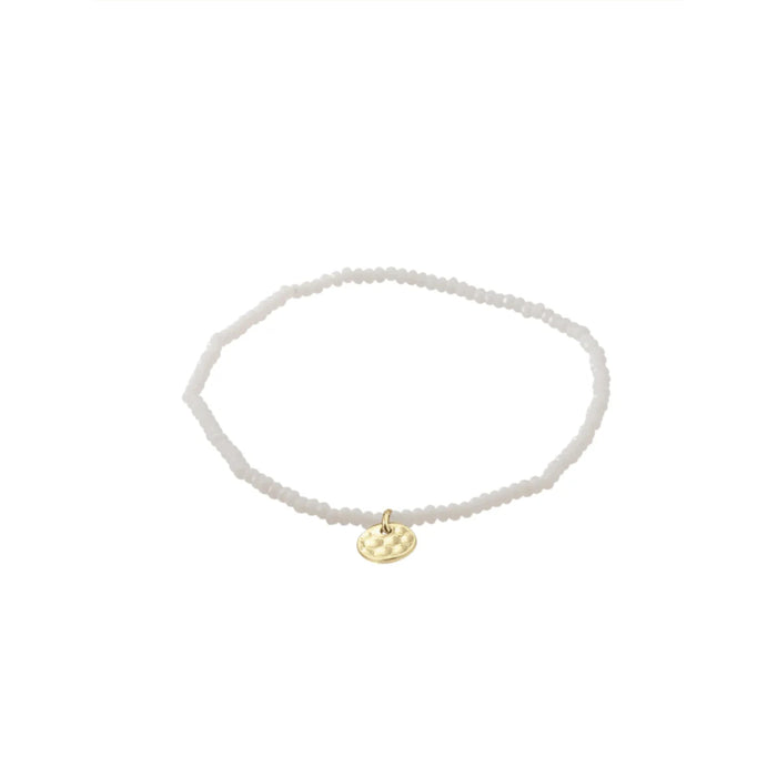 Indie Bracelet - Gold Plated - White