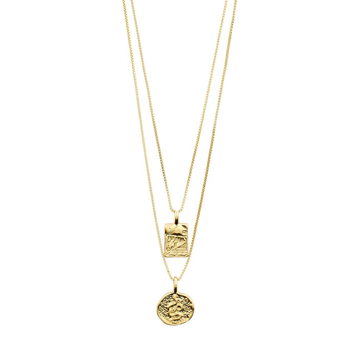 Valkyria Pi Necklace - Gold Plated