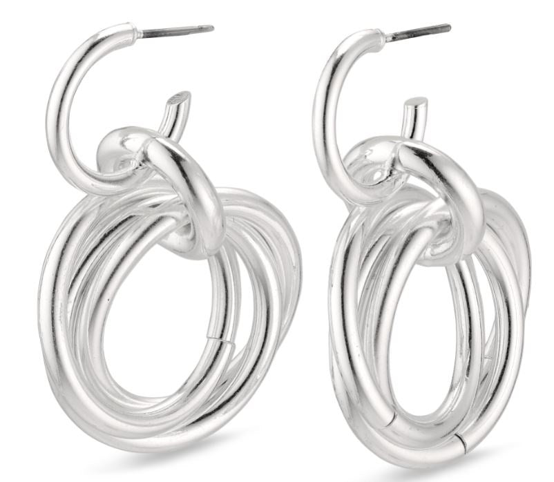 Skuld Pi Earrings - Silver Plated