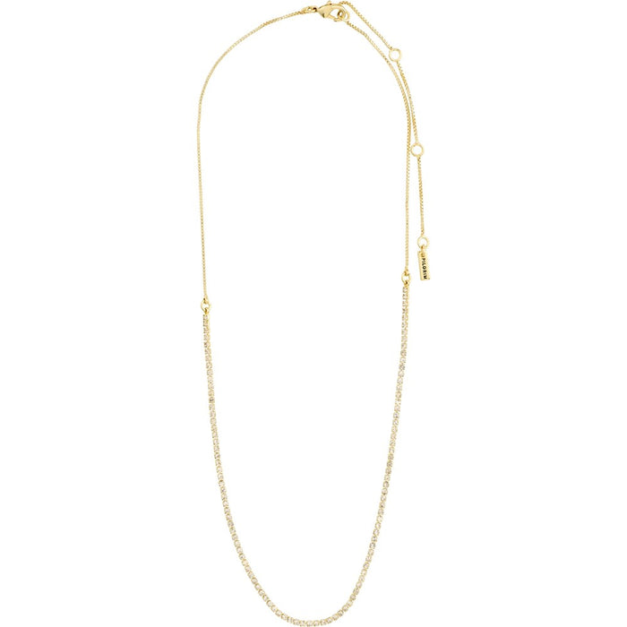 Friends Crystal Chain Necklace - Gold Plated