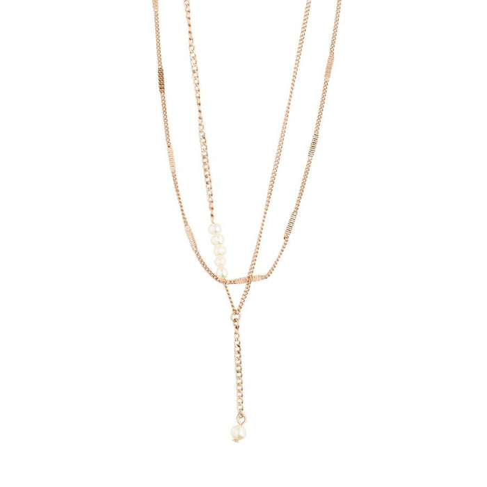 Serenity Necklace - Rose Gold Plated - Crystal