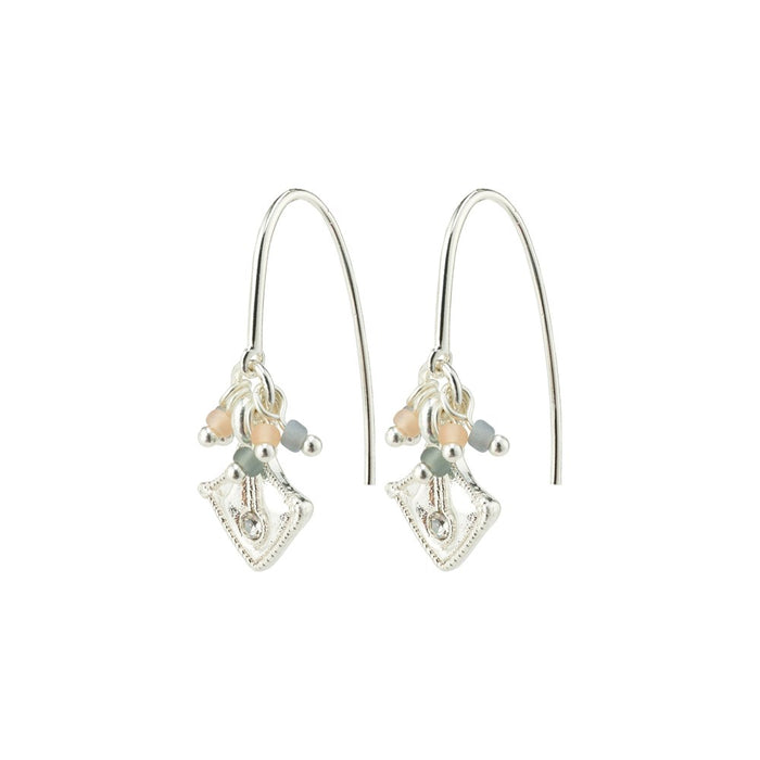 Nomad  Earrings - Silver Plated Crystal