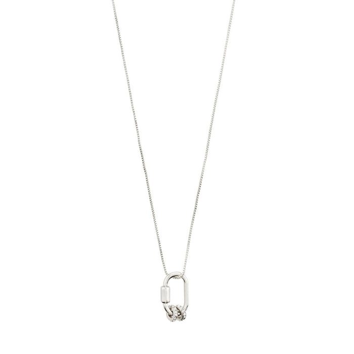 Ecstatic Crystal Pendant Necklace - Silver Plated