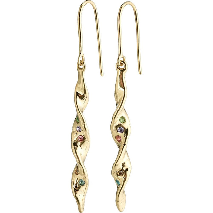 Poesy Earrings - Gold Plated - Multi