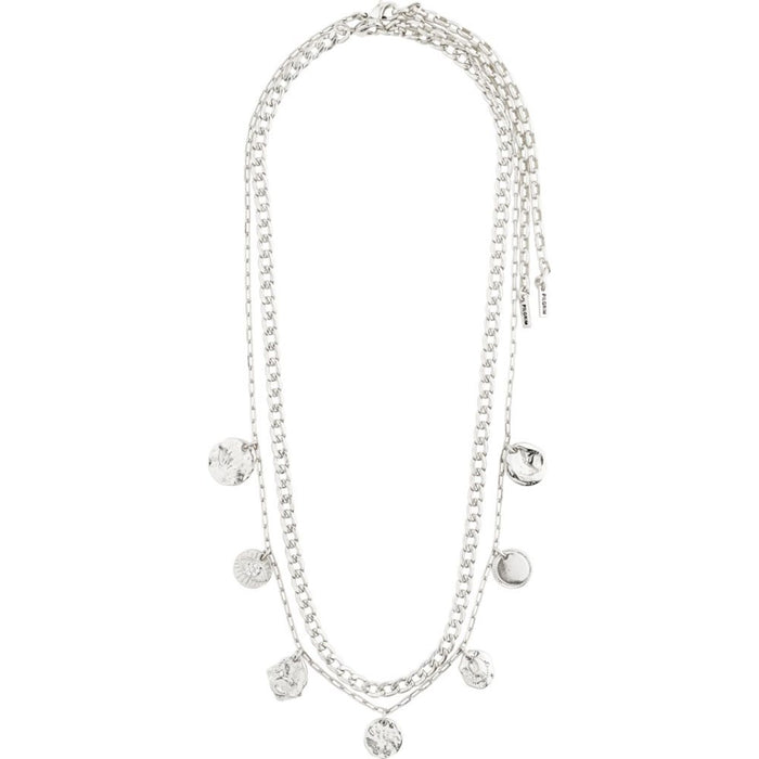 Poesy Necklace - Silver Plated - Crystal