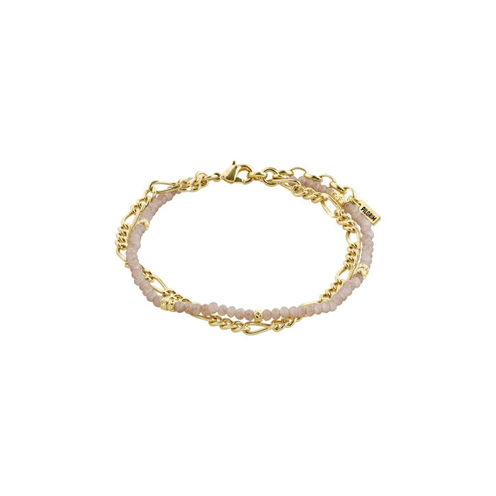 Thankful Light Purple 2-In-1 Bracelet - Gold Plated