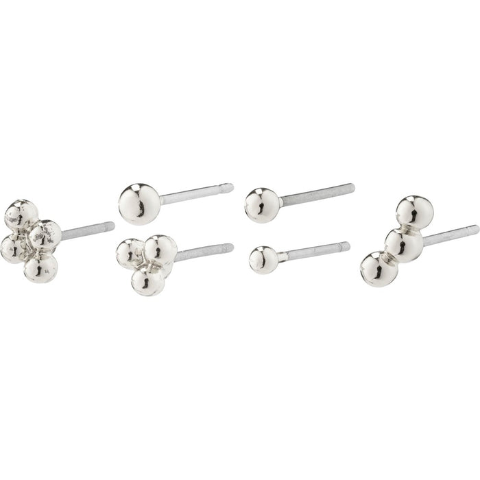 Solidarity Bubbles Earstuds Multi-Set - Silver Plated