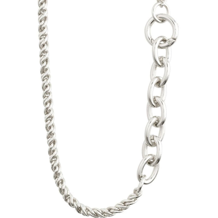 Learn Recycled Braided-Chain Necklace - Silver Plated