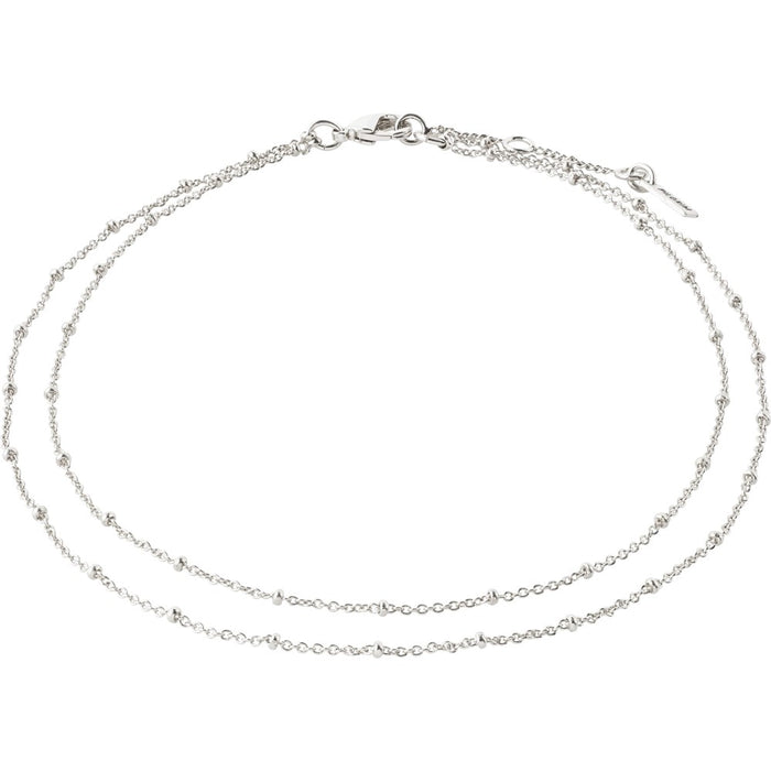 Elka Ankle Chain 2-In-1 - Silver Plated