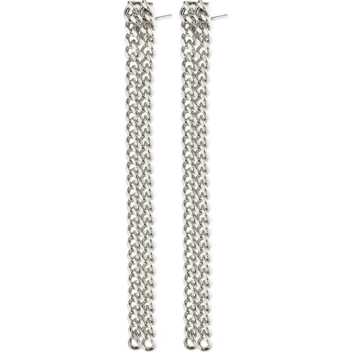 Gudrun Earrings - Silver Plated