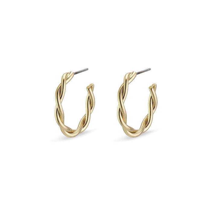 Naja Pi Hoops - Gold Plated - Small