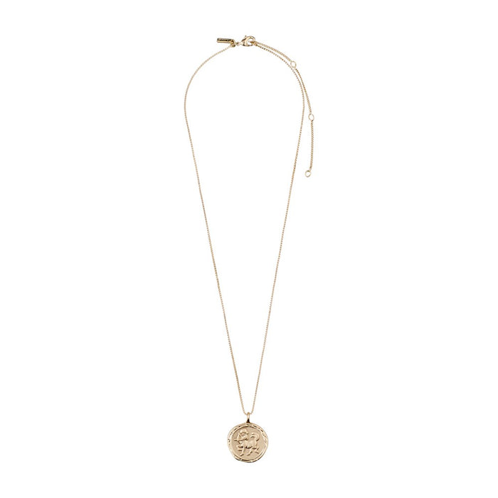 Sagittarius Zodiac Sign Necklace - Gold Plated - Crystal