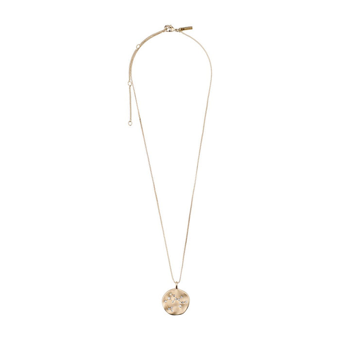 Sagittarius Zodiac Sign Necklace - Gold Plated - Crystal