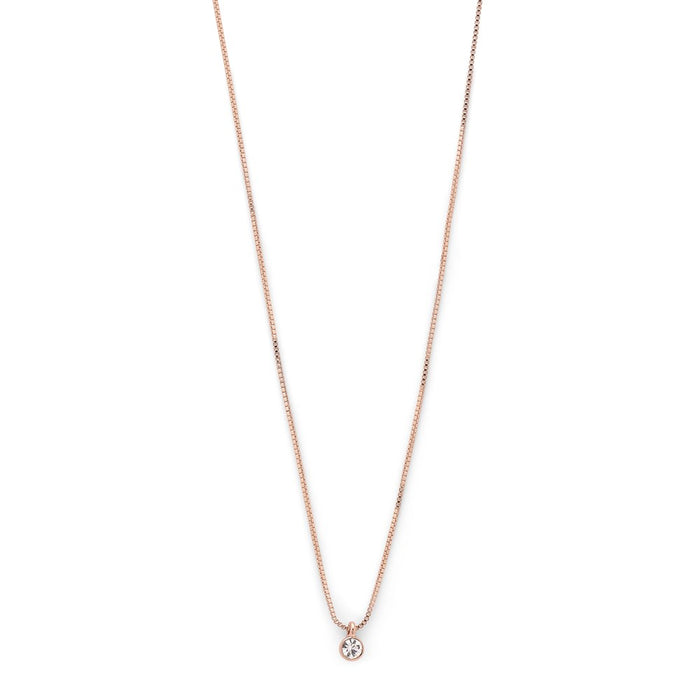 Lucia Pi Necklace - Rose Gold Plated - Single