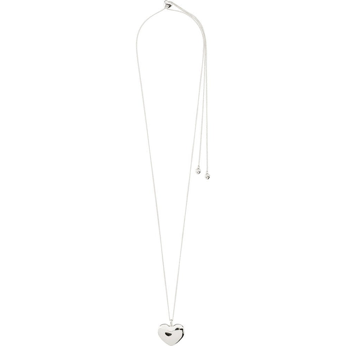 Sophia Recycled Heart Pendant Necklace - Silver Plated