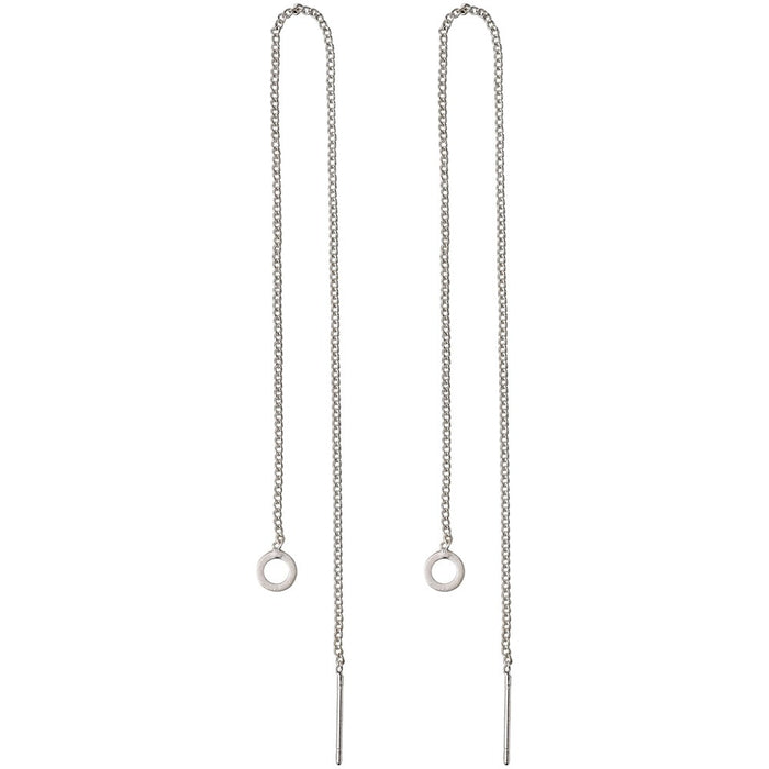 Tahoe Pi Earrings - Circle - Silver Plated