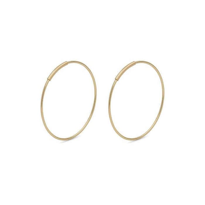 Raquel Pi Hoops - Gold Plated 25mm