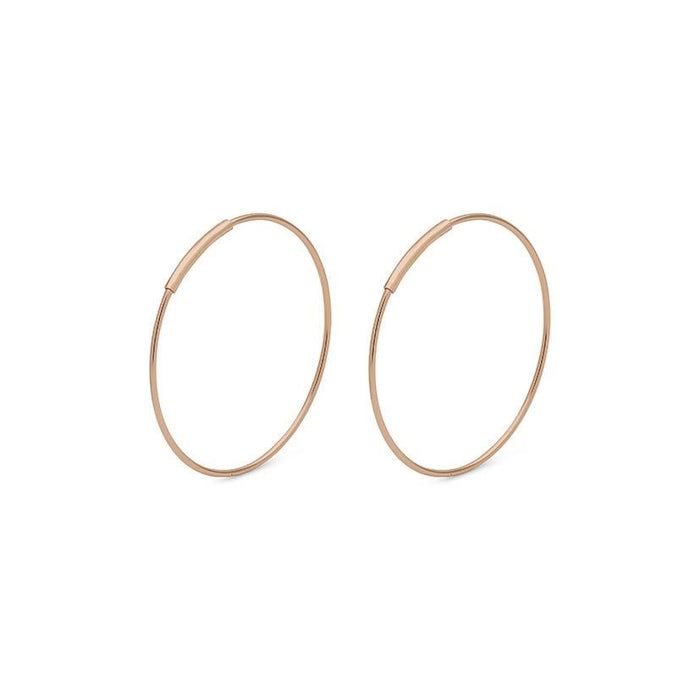 Raquel Pi Hoops - Rose Gold Plated 25mm