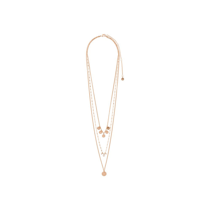 Carol Necklace - Rose Gold Plated Crystal