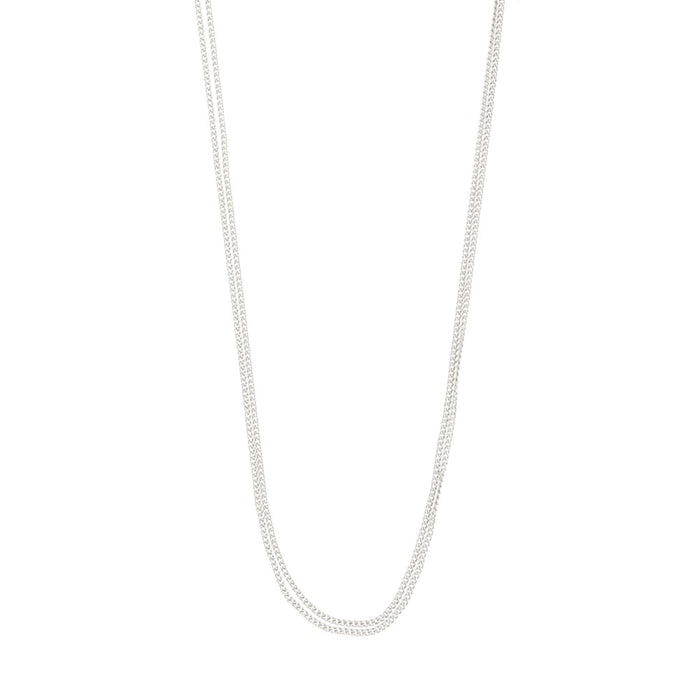 Jojo 2-In-1 Necklace - Silver Plated