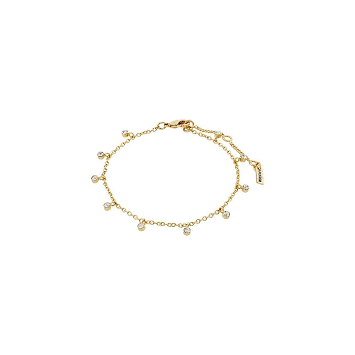 Maja Crystal Multi Drops Bracelet - Gold Plated