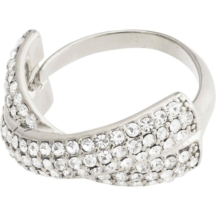 Edtli Crystal Ring - Silver Plated