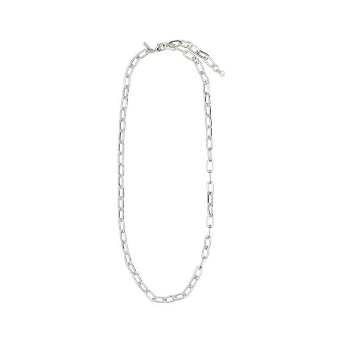 Bibi Necklace - Silver Plated - White