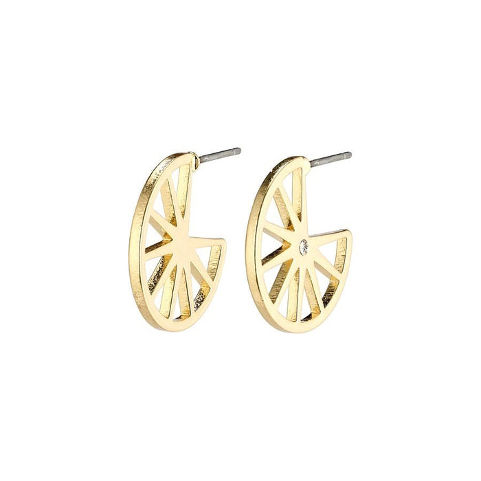 Kaylee Earrings - Gold Plated - Crystal