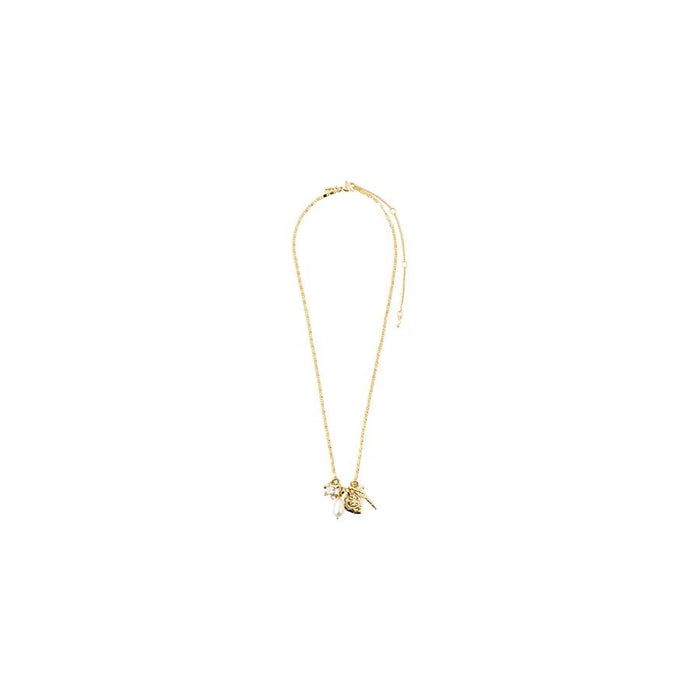 Morgan Necklace - Gold Plated White