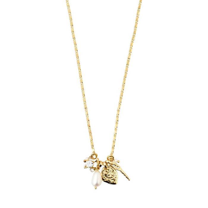 Morgan Necklace - Gold Plated White