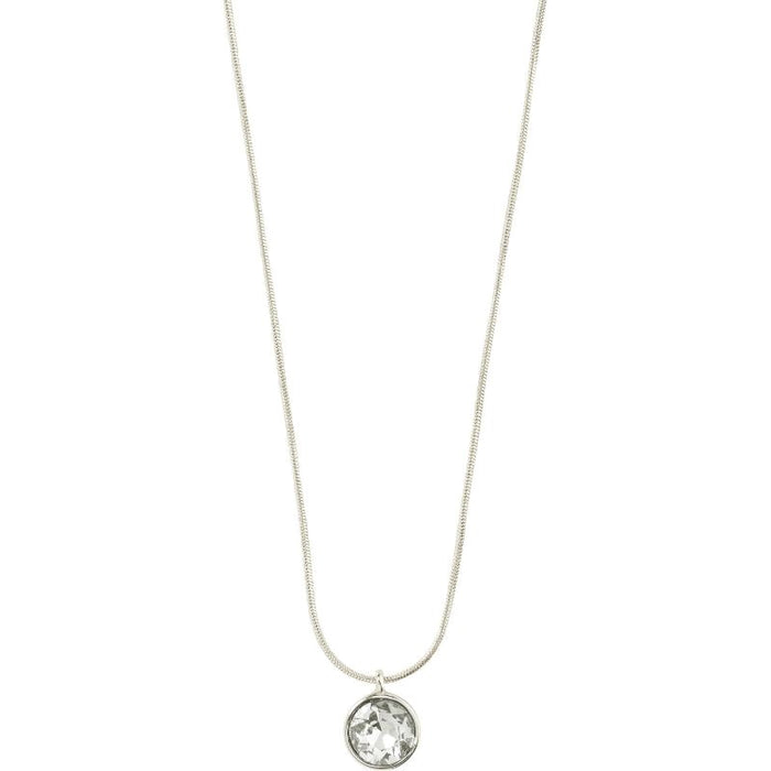 Callie Recycled Crystal Pendant Necklace - Gold Plated