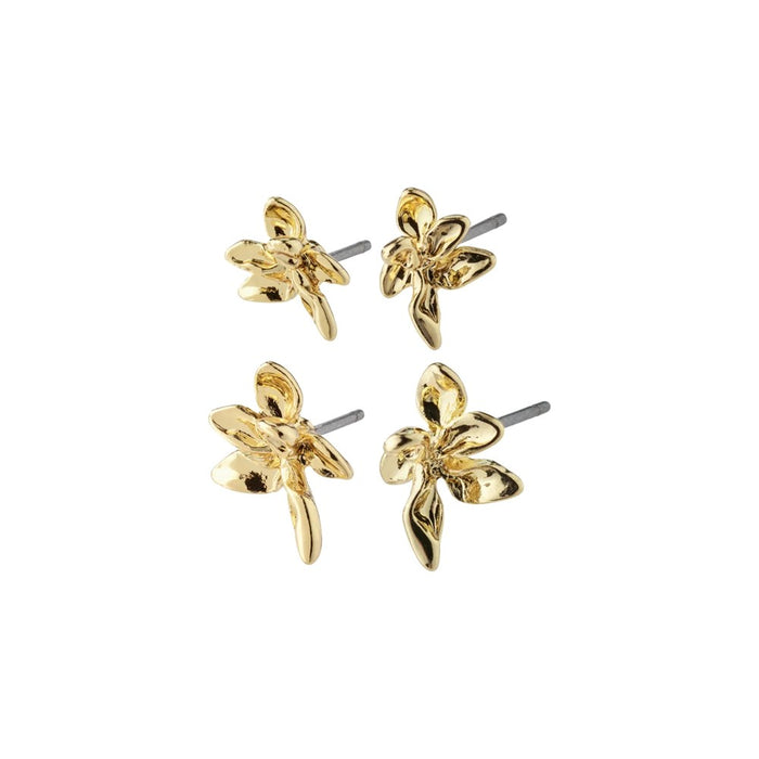 Riko Recycled Earrings 2-in-1 Set - Gold Plated