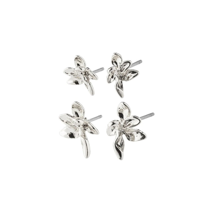 Riko Recycled Earrings 2-in-1 Set - Silver Plated