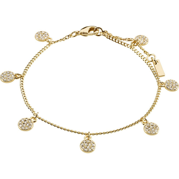 Chayenne Recycled Crystal Bracelet - Gold Plated